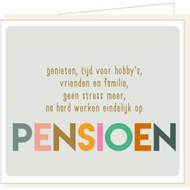Wenskaart Pensioen / Ellis